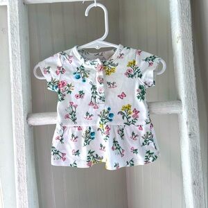 Carter’s 3-6 month floral short sleeve top